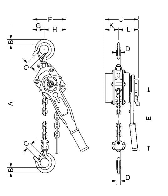 Yale UNOplus Series A Ratchet Lever Hoist