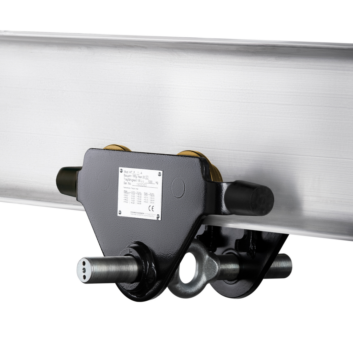 HTP Atex Basic Push Beam Trolley - 500kg - Beam Size 50 - 220mm